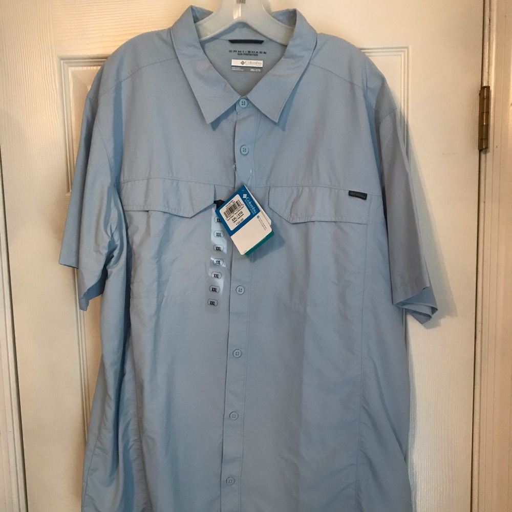 2XL Columbia PFG button-up short sleeve shirt.